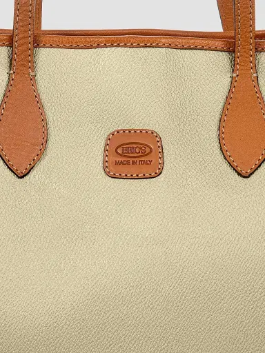 Bric's Men's Firenze Leather-Trim Tote Bag - Cream | Thumbnail 6