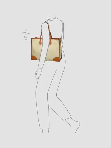 Bric's Men's Firenze Leather-Trim Tote Bag - Cream | Thumbnail 7