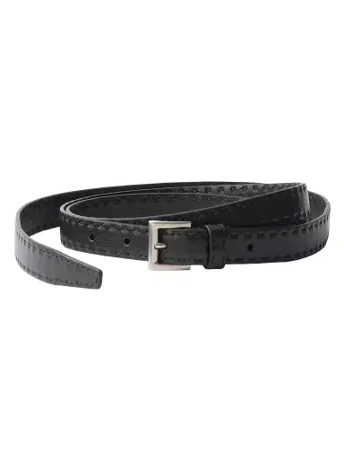 Prada Men's Antiqued Leather Belt | Thumbnail 1 Prada Men's Antiqued Leather Belt | Thumbnail 1