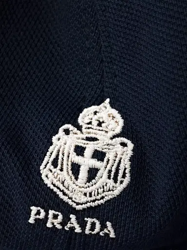 Prada Men's Old Piqué Baseball Cap - Blue - Size XL | Thumbnail 3 Prada Men's Old Piqué Baseball Cap - Blue - Size XL | Thumbnail 3