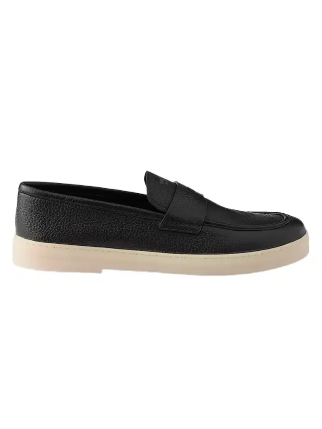 Prada Men's Leather Loafers - Black