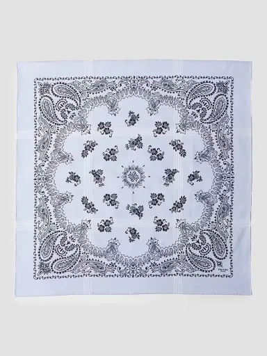 Prada Men's Printed Batiste Scarf | Thumbnail 2 Prada Men's Printed Batiste Scarf | Thumbnail 2