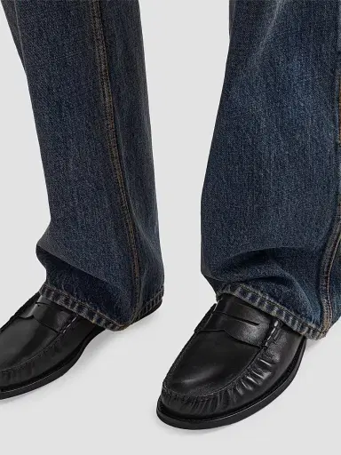 Prada Men's Brushed Leather Loafers - Black - Size 6.5 | Thumbnail 6 Prada Men's Brushed Leather Loafers - Black - Size 6.5 | Thumbnail 6