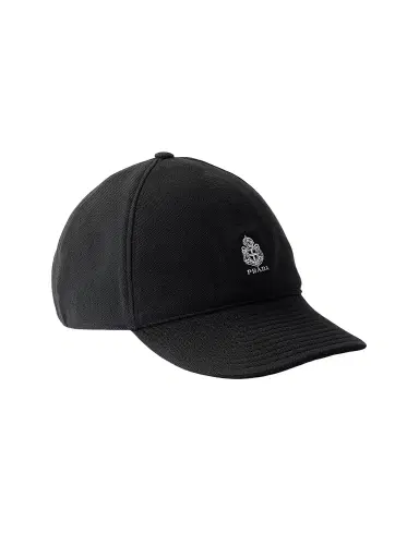 Prada Men's Old Piqué Baseball Cap | Thumbnail 1 Prada Men's Old Piqué Baseball Cap | Thumbnail 1