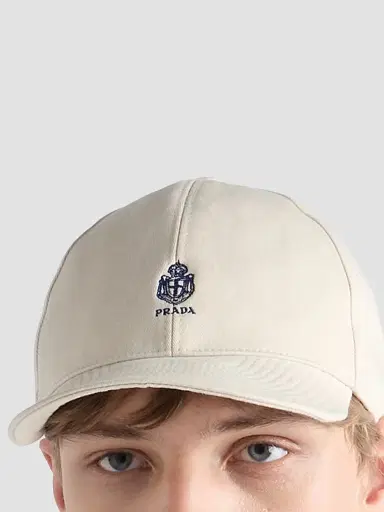 Prada Men's Old Gabardine Baseball Cap - Beige Khaki - Size XXL | Thumbnail 3 Prada Men's Old Gabardine Baseball Cap - Beige Khaki - Size XXL | Thumbnail 3