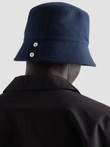 Prada Men's Old Piqué Bucket Hat | Thumbnail 4 Prada Men's Old Piqué Bucket Hat | Thumbnail 4