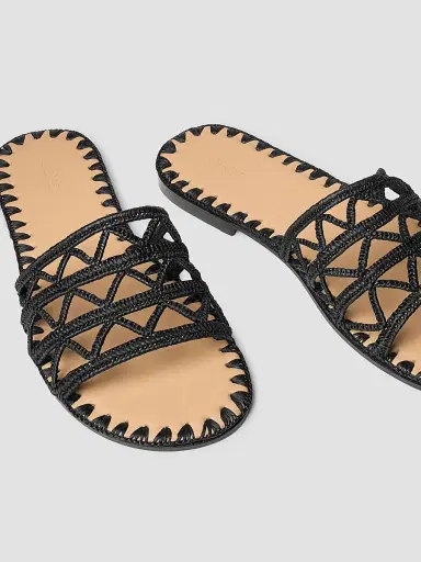 Odissì Women's Evie Woven Slide Sandals - Black - Size 10 | Thumbnail 5 Odissì Women's Evie Woven Slide Sandals - Black - Size 10 | Thumbnail 5