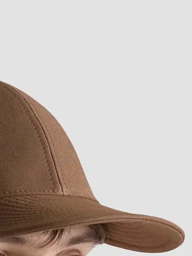 Prada Men's Old Cotton Satin Baseball Cap - Brown - Size XXL | Thumbnail 3 Prada Men's Old Cotton Satin Baseball Cap - Brown - Size XXL | Thumbnail 3