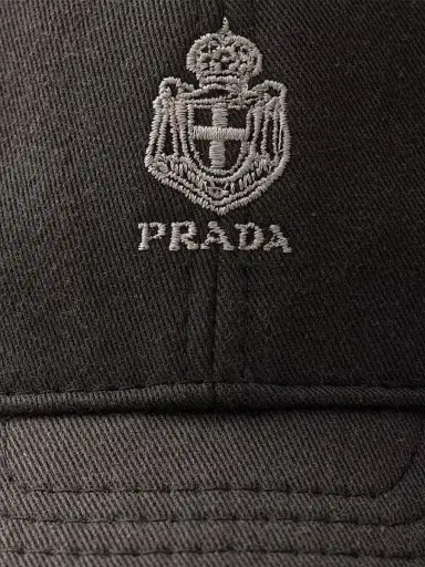 Prada Men's Old Gabardine Baseball Cap | Thumbnail 3