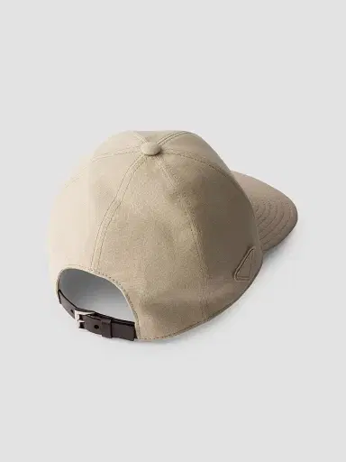 Prada Men's Linen Baseball Cap - Beige Khaki - Size XL | Thumbnail 2