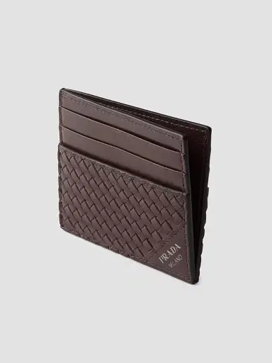 Prada Men's Leather Card Holder | Thumbnail 2 Prada Men's Leather Card Holder | Thumbnail 2
