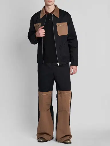 Marni Men's Gabardine Pocket Cargo Jacket - Black - Size 42 | Thumbnail 2