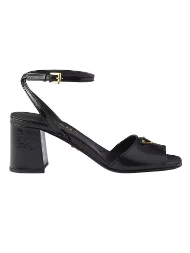 Prada Women's Leather Sandals - Black | Thumbnail 1 Prada Women's Leather Sandals - Black | Thumbnail 1