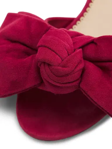 Cinq à Sept Women's Faith 40MM Bow-Detail Block-Heel Sandals - Berry Wine - Size 10.5 | Thumbnail 6 Cinq à Sept Women's Faith 40MM Bow-Detail Block-Heel Sandals - Berry Wine - Size 10.5 | Thumbnail 6