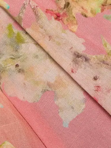 Hemant & Nandita Women's Floral Ombré Cotton-Linen Midi-Skirt - Size XL | Thumbnail 7