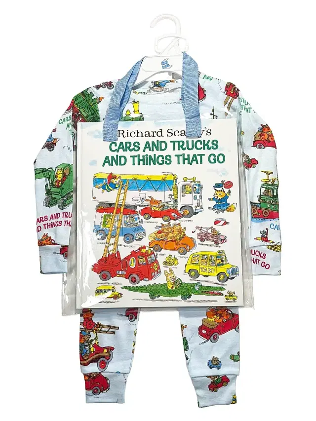Books To Bed Little Boy's & Boy's 3-Piece Pajama & Book Set - Blue