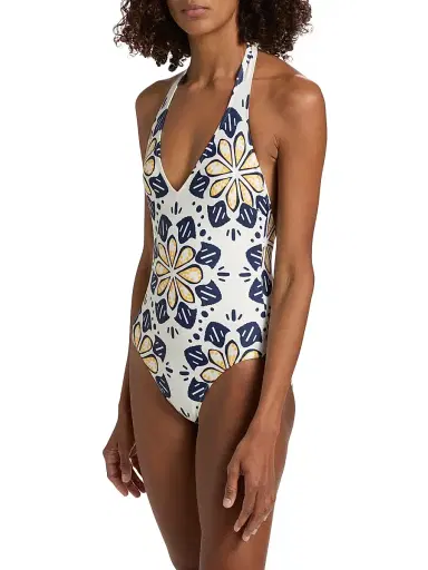 Lemlem Women's Lidya Geometric Floral One-Piece Swimsuit - Adey Soleile - Size XS | Thumbnail 4 Lemlem Women's Lidya Geometric Floral One-Piece Swimsuit - Adey Soleile - Size XS | Thumbnail 4