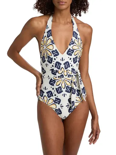 Lemlem Women's Lidya Geometric Floral One-Piece Swimsuit - Adey Soleile - Size XS | Thumbnail 6 Lemlem Women's Lidya Geometric Floral One-Piece Swimsuit - Adey Soleile - Size XS | Thumbnail 6