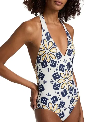 Lemlem Women's Lidya Geometric Floral One-Piece Swimsuit - Adey Soleile - Size XS | Thumbnail 7 Lemlem Women's Lidya Geometric Floral One-Piece Swimsuit - Adey Soleile - Size XS | Thumbnail 7