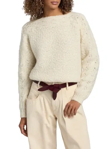 Isabel Marant Women's Lecce Leather Belt - Burgundy | Thumbnail 2