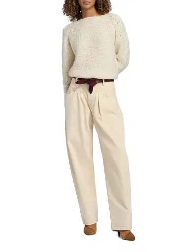 Isabel Marant Women's Lecce Leather Belt - Burgundy | Thumbnail 3