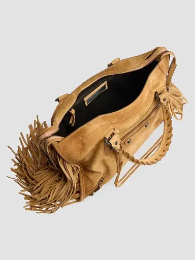 Balenciaga Women's Le City Top Handle Bag - Camel | Thumbnail 7 Balenciaga Women's Le City Top Handle Bag - Camel | Thumbnail 7