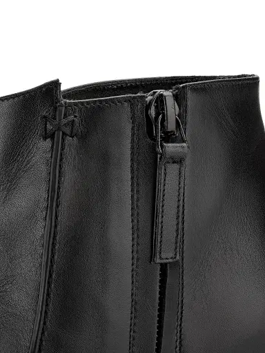 Manolo Blahnik Women's Milleta Leather Ankle Boots - Black | Thumbnail 5 Manolo Blahnik Women's Milleta Leather Ankle Boots - Black | Thumbnail 5