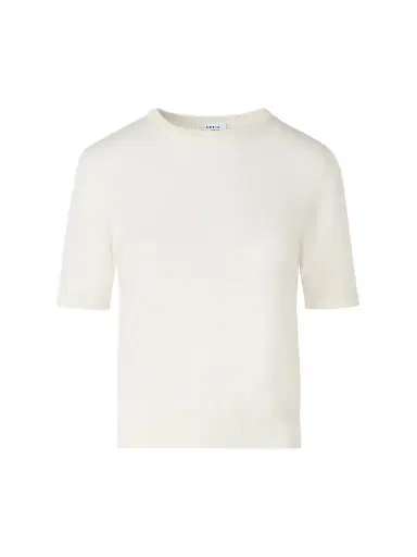 Akris punto Women's Relaxed Wool T-Shirt - Cream - Size 16 | Thumbnail 1 Akris punto Women's Relaxed Wool T-Shirt - Cream - Size 16 | Thumbnail 1