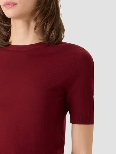 Akris punto Women's Relaxed Wool T-Shirt | Thumbnail 5 Akris punto Women's Relaxed Wool T-Shirt | Thumbnail 5