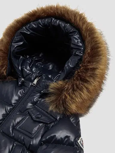 Moncler Baby Boy's & Little Boy's K2 Puffer Jacket - Navy Blue | Thumbnail 3