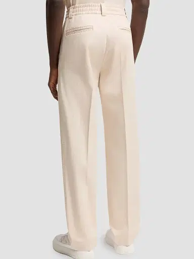Moncler Men's Pants in Cotton - White Ivory - Size XL | Thumbnail 3 Moncler Men's Pants in Cotton - White Ivory - Size XL | Thumbnail 3