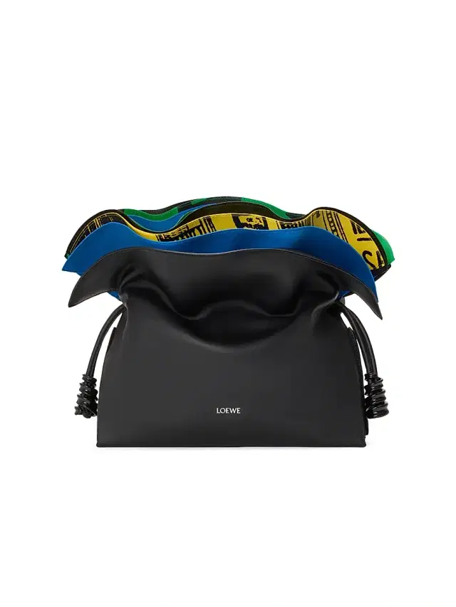 LOEWE Women's Flamenco Leather Clutch - Black