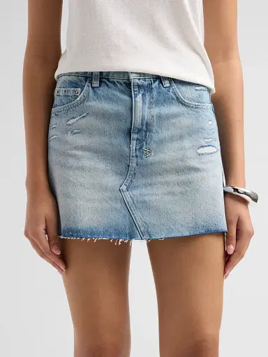 Ksubi Women's Higher Than Heaven Manhattan Denim Mini Skirt - Denim - Size 30 | Thumbnail 5 Ksubi Women's Higher Than Heaven Manhattan Denim Mini Skirt - Denim - Size 30 | Thumbnail 5