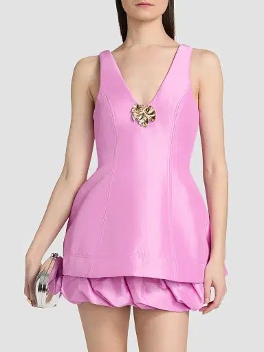 Acler Women's Forever Young Dorval Mini Dress - Zinnia Pink | Thumbnail 3