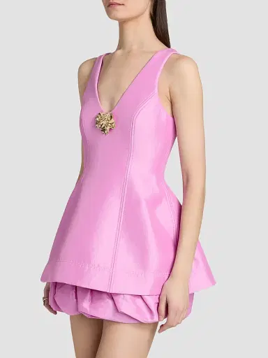 Acler Women's Forever Young Dorval Mini Dress - Zinnia Pink | Thumbnail 4