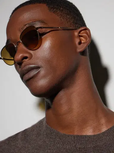 Garrett Leight California Optical Wells J Round-Frame Titanium Sunglasses - Men | Thumbnail 2