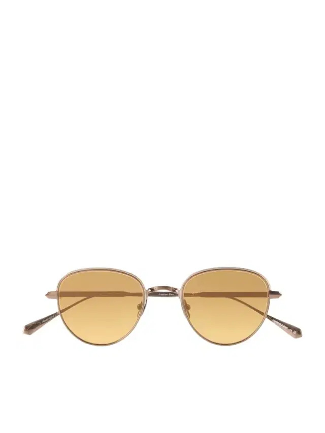 Garrett Leight California Optical Wells J Round-Frame Titanium Sunglasses - Men
