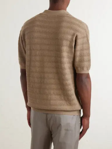 Frescobol Carioca Rino Open-Knit Cotton Polo Shirt - Men | Thumbnail 4 Frescobol Carioca Rino Open-Knit Cotton Polo Shirt - Men | Thumbnail 4