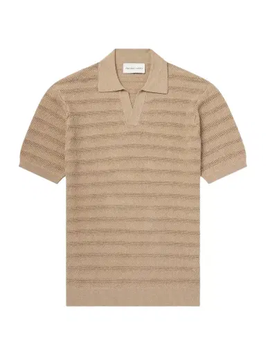 Frescobol Carioca Rino Open-Knit Cotton Polo Shirt - Men | Thumbnail 1 Frescobol Carioca Rino Open-Knit Cotton Polo Shirt - Men | Thumbnail 1