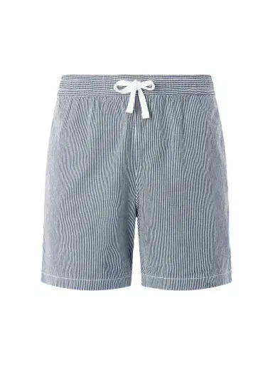 Drake's Straight-Leg Striped Cotton Drawstring Shorts - Men | Thumbnail 1 Drake's Straight-Leg Striped Cotton Drawstring Shorts - Men | Thumbnail 1