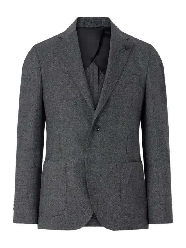 Double-Breasted Wool Suit Jacket - Men