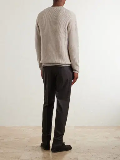 Slowear Ribbed Cashmere Sweater - Men | Thumbnail 4