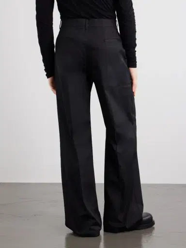 Rick Owens Wide-Leg Cotton-Blend Canvas Trousers - Men | Thumbnail 4