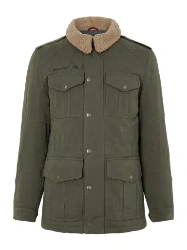 Brunello Cucinelli Shearling-Trimmed Padded Canvas Jacket - Men | Thumbnail 1