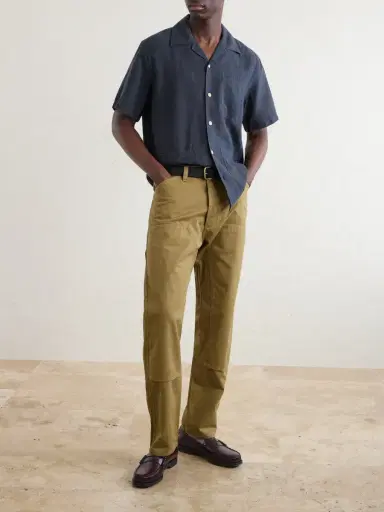 Drake's Camp-Collar Linen Shirt - Men | Thumbnail 2 Drake's Camp-Collar Linen Shirt - Men | Thumbnail 2