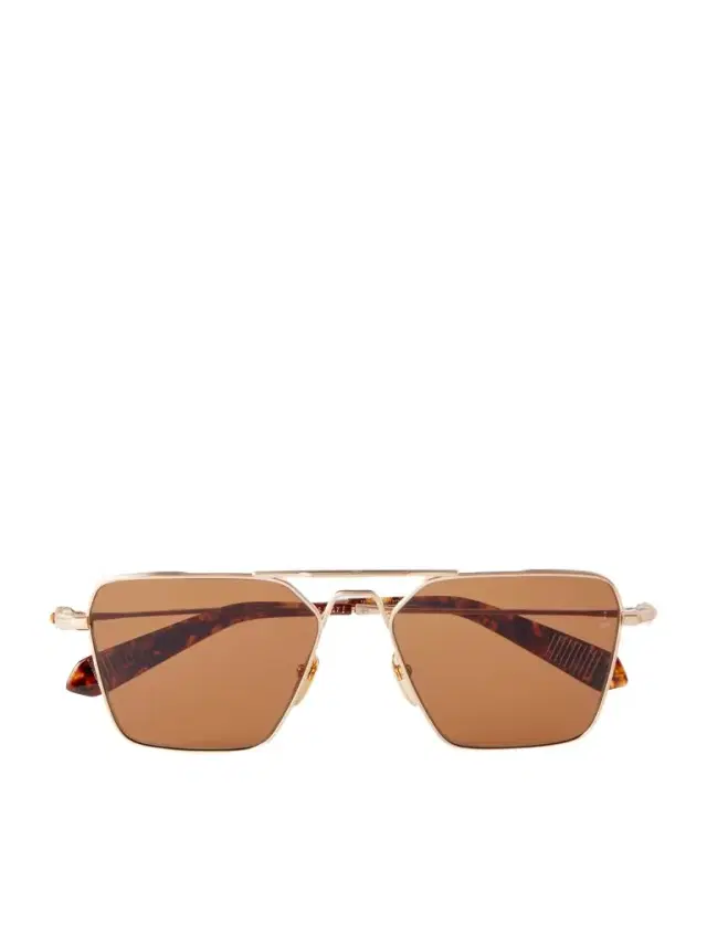 Jacques Marie Mage Nick Fouquet Nellcôte Square Frame Metal Sunglasses - Men
