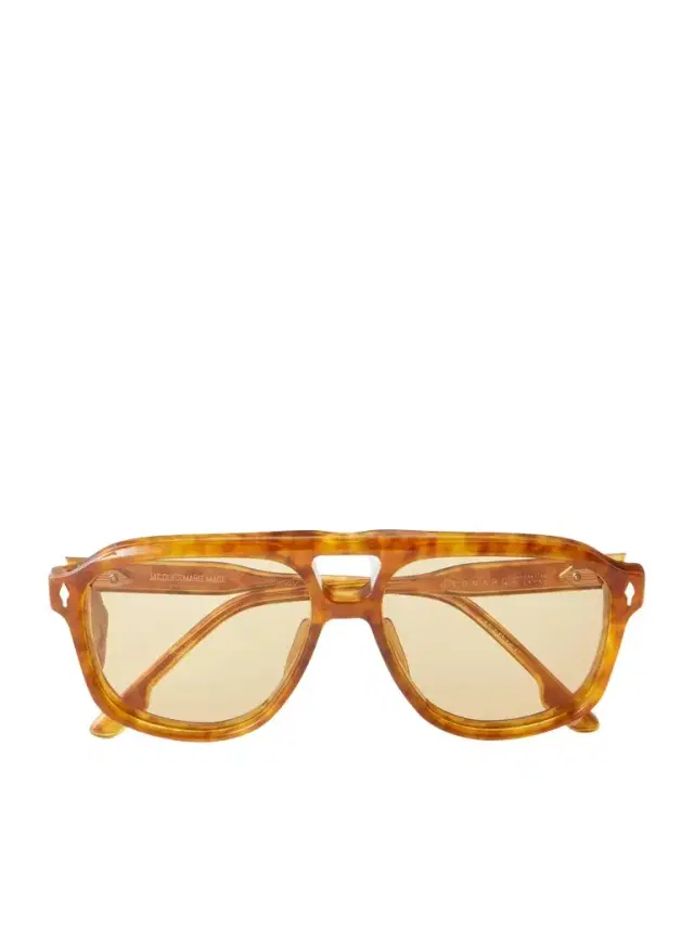 Jacques Marie Mage Leonard Aviator-Style Tortoiseshell Acetate Sunglasses - Men