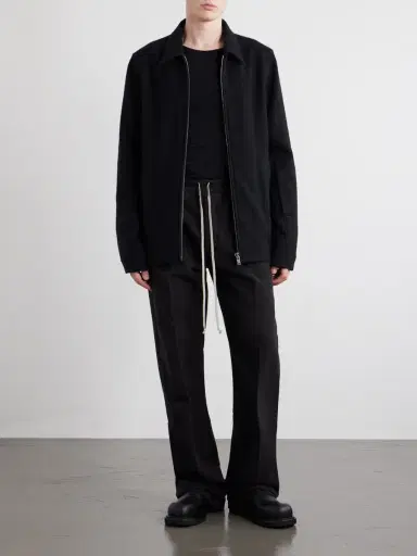 Rick Owens Brad Virgin Wool Zip-up Jacket - Men | Thumbnail 2 Rick Owens Brad Virgin Wool Zip-up Jacket - Men | Thumbnail 2