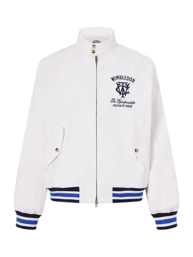 Wimbledon Logo-Embroidered Striped Cotton Blouson Jacket - Men