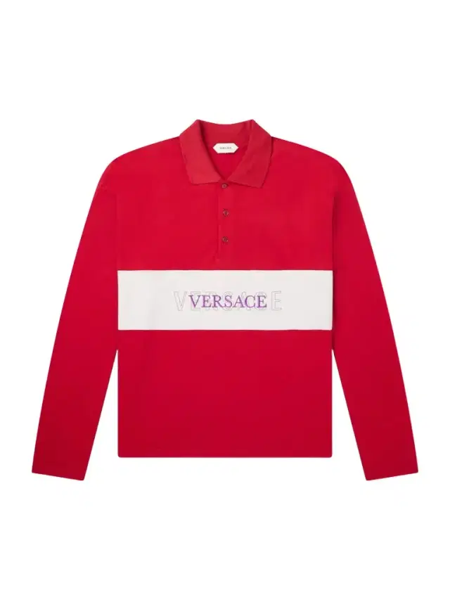 Versace Polo Cotton Logo Embroidery Shirt - Men